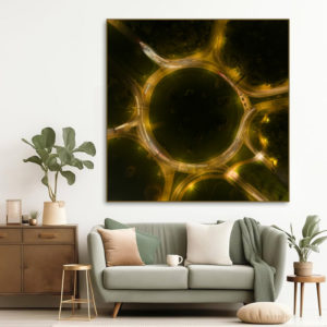 Noční rondl v Havířově jako obraz