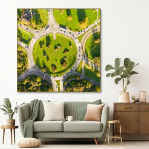 kruhovy objedz Havířov, obraz z dronu