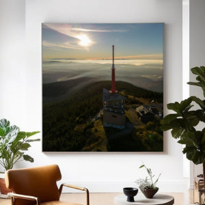 Východ slunce na Lysé Hoře v Beskydech